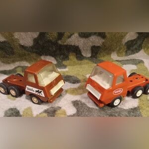 Tonka Metal Trucks Semi Cab 55010 Excellent Condition Lot Of 2 Vintage Red 1970s